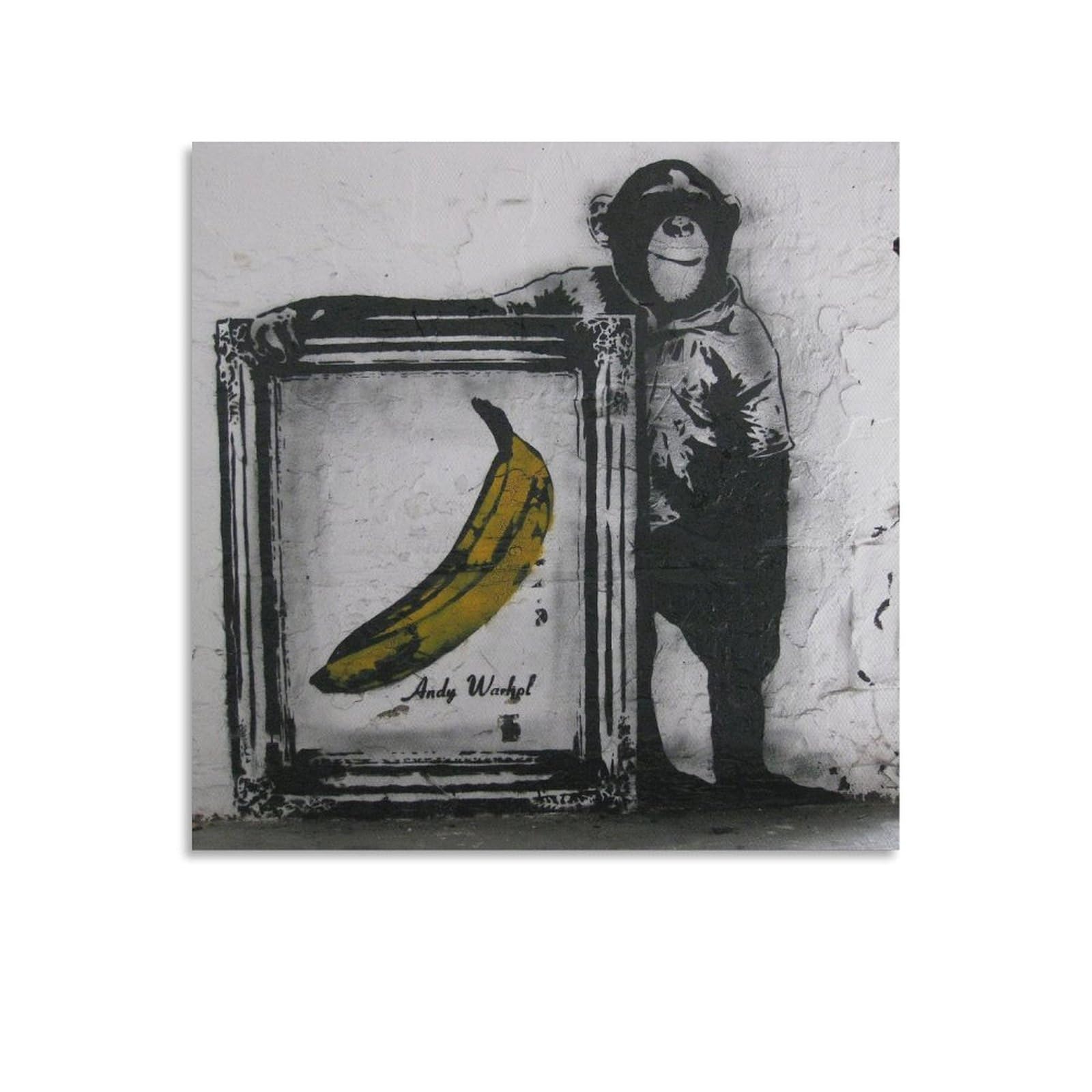 Amazon.co.jp: バンクシー 猿とバナナ ポスター ホーム装飾 アート